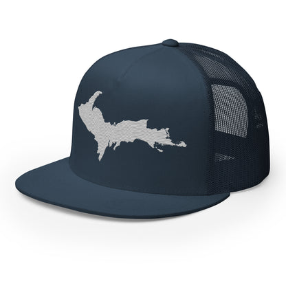 Upper Peninsula Trucker Hat | 5-Panel - Platinum