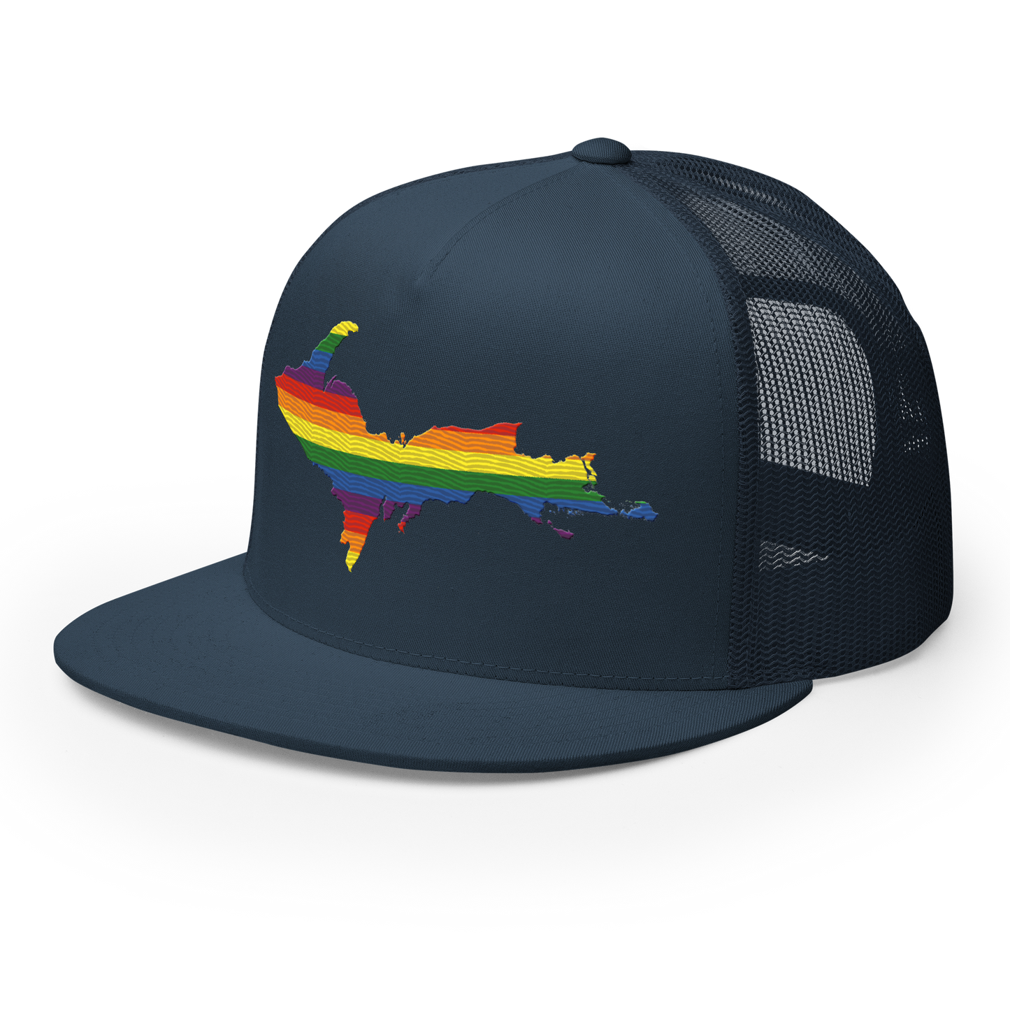 Upper Peninsula Trucker Hat | 5-Panel - Rainbow Pride Edition