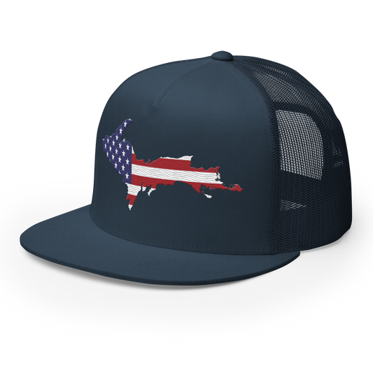 Upper Peninsula Trucker Hat | 5-Panel - Patriotic Edition