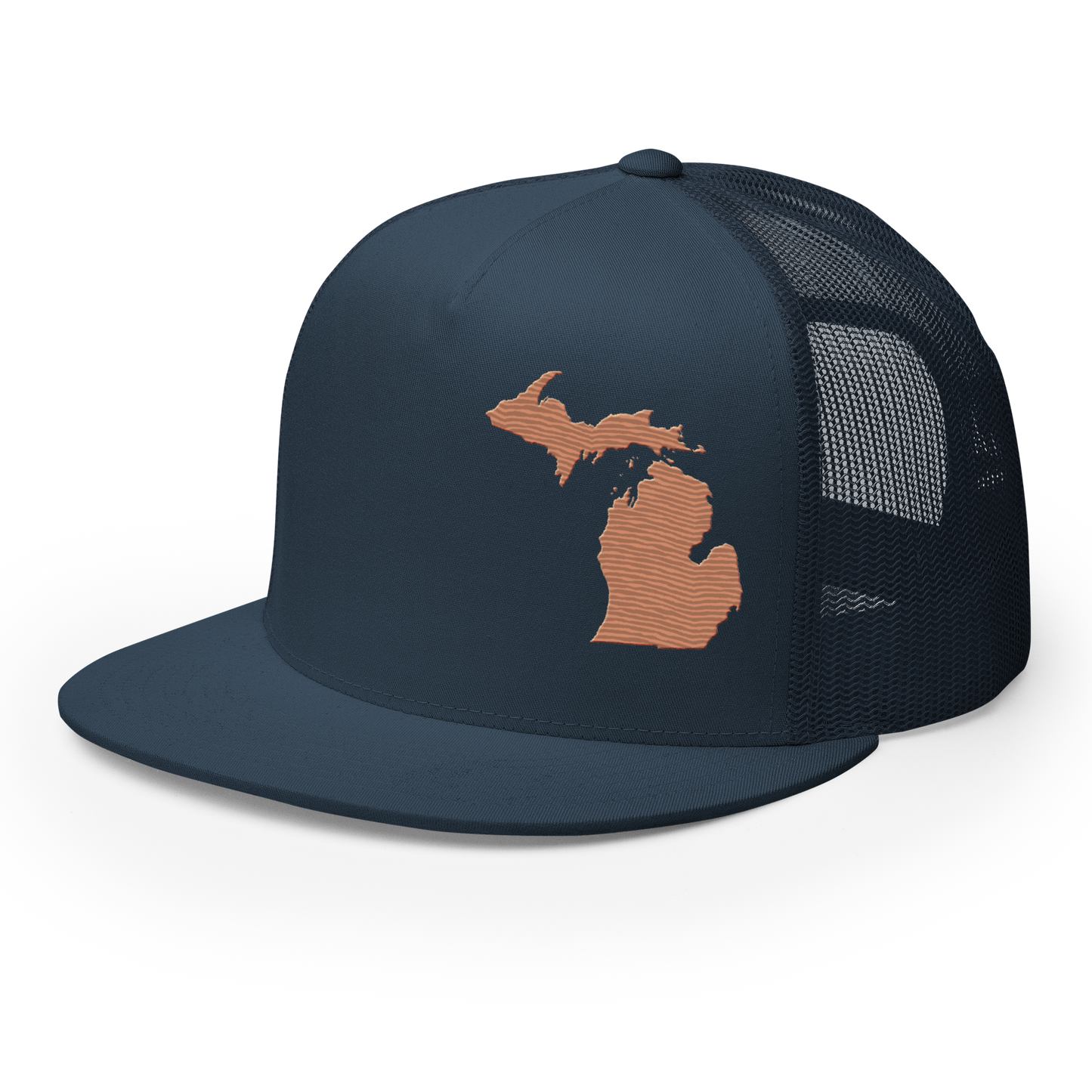 Michigan Trucker Hat | 5-Panel - Copper Outline