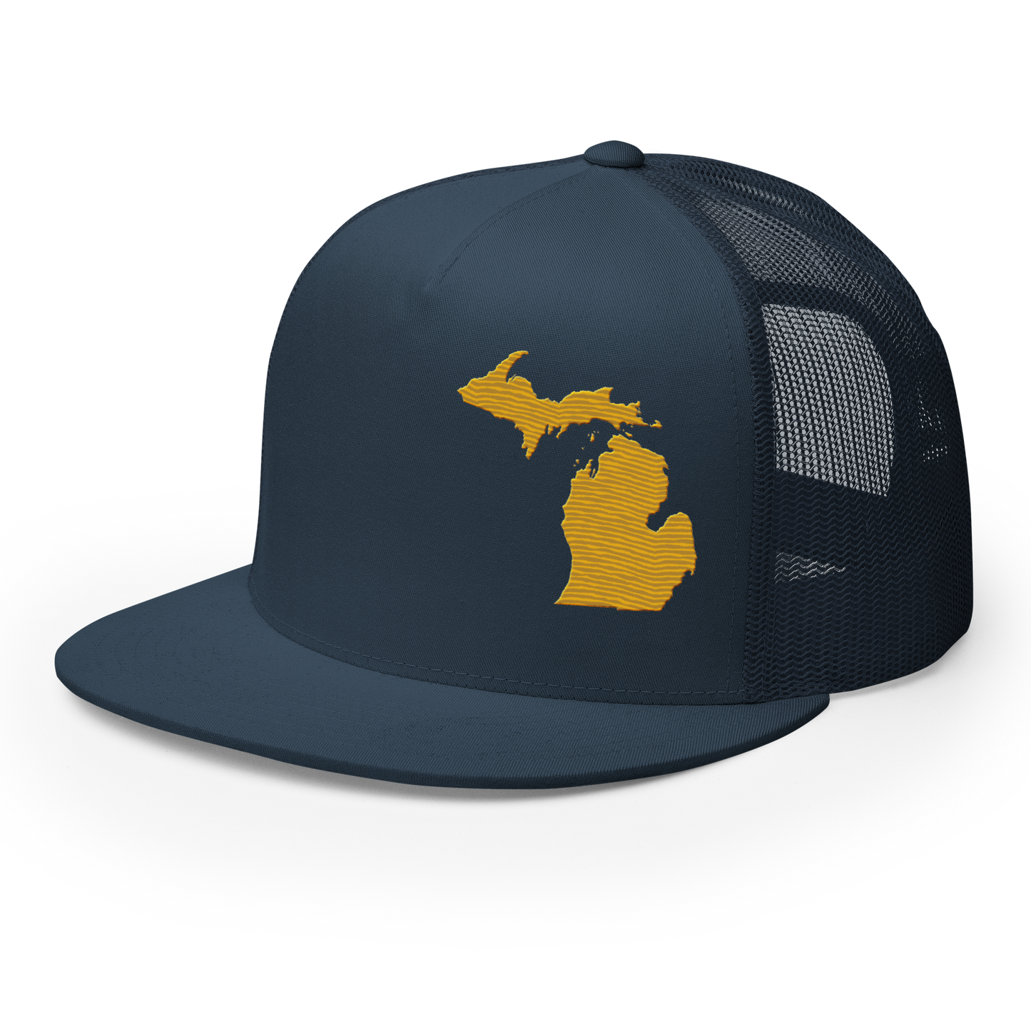 Michigan Trucker Hat | 5-Panel - Gold Outline