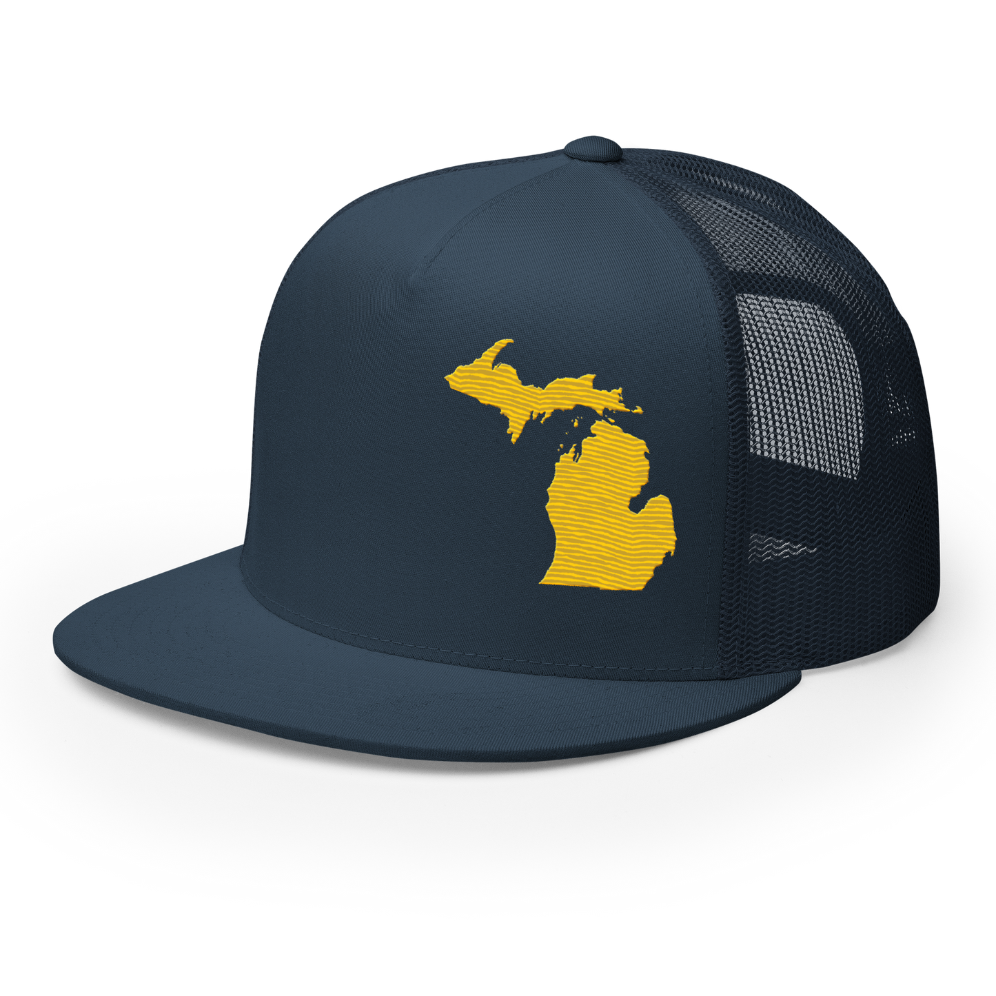 Michigan Trucker Hat | 5-Panel - Maize Outline