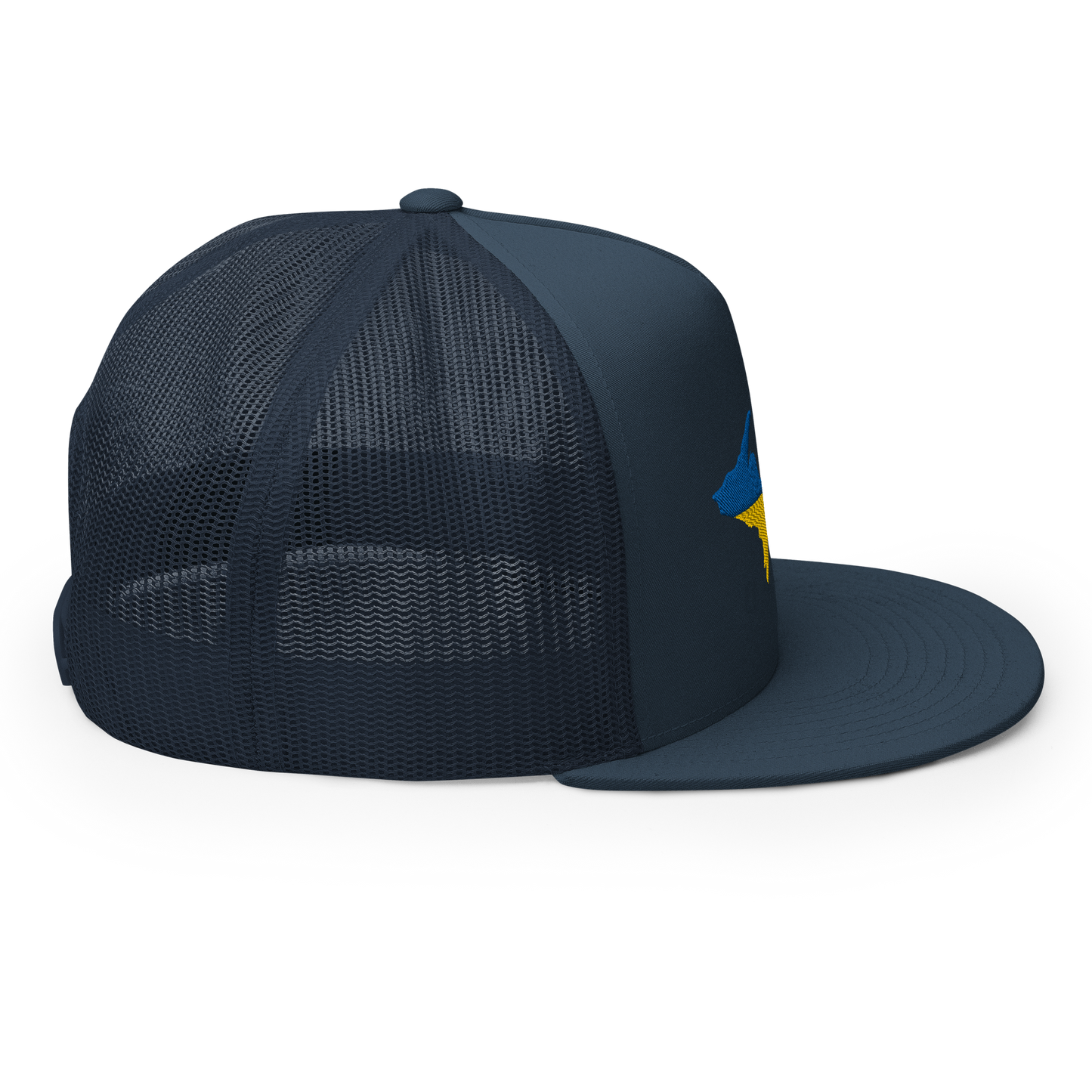 Michigan Upper Peninsula Trucker (w/ UP Ukraine Flag Outline) | 5-Panel