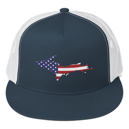 Michigan Upper Peninsula Trucker Hat (w/ Patriot Edition) | 5-Panel