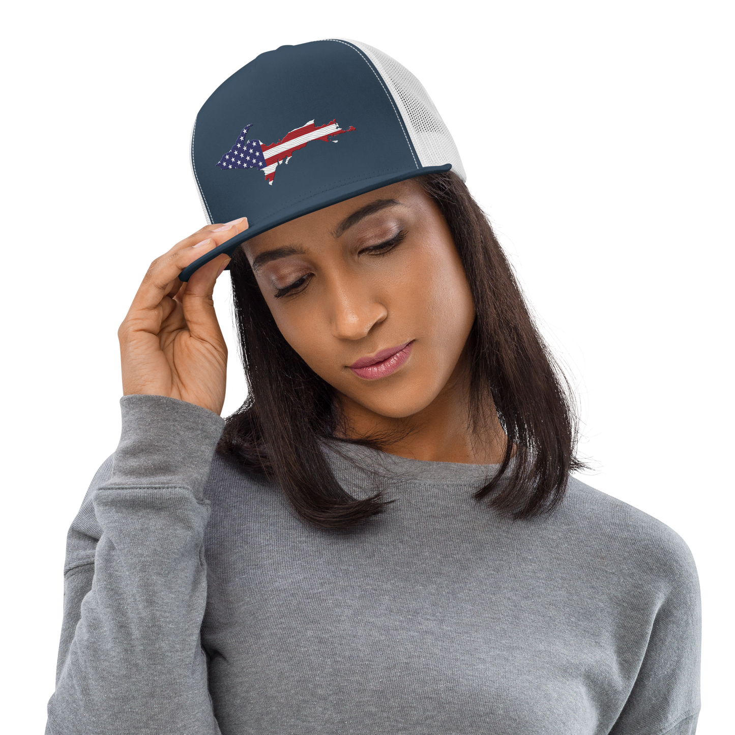 Michigan Upper Peninsula Trucker Hat (w/ Patriot Edition) | 5-Panel