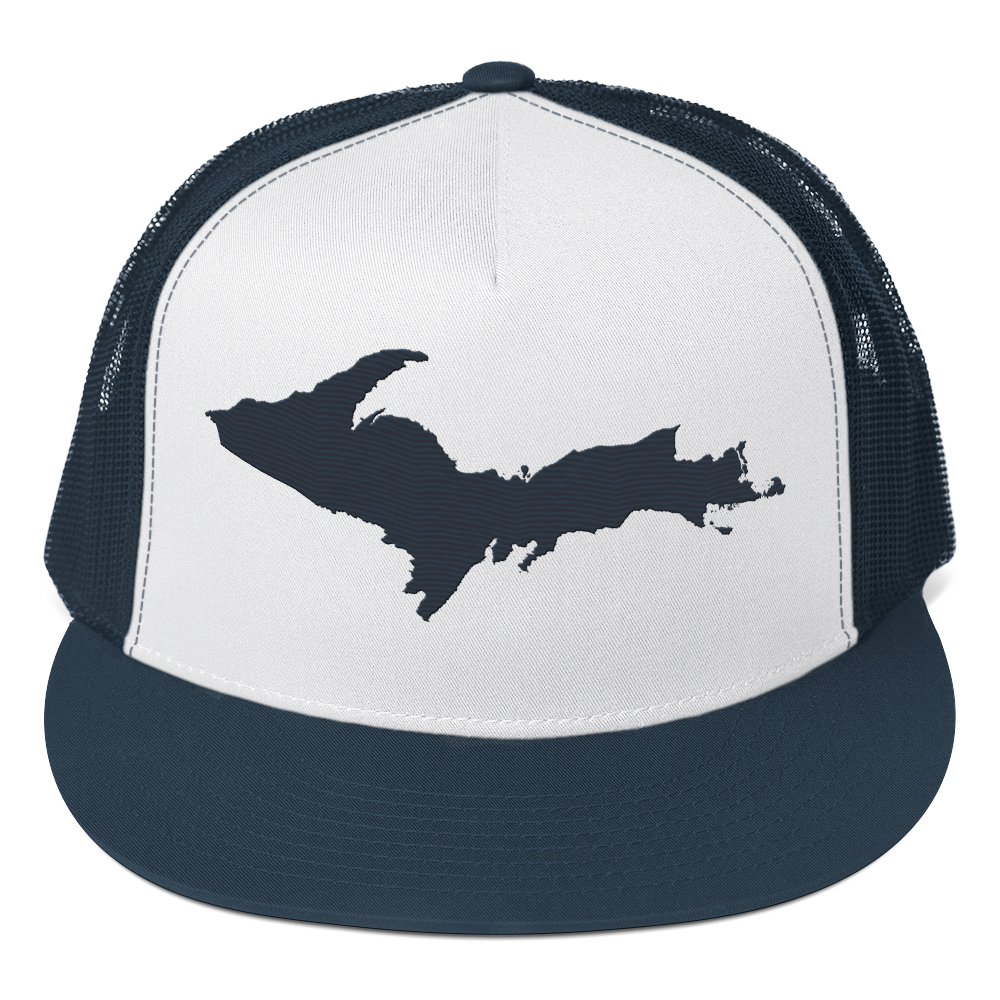 Upper Peninsula Trucker Hat | 5-Panel - Navy