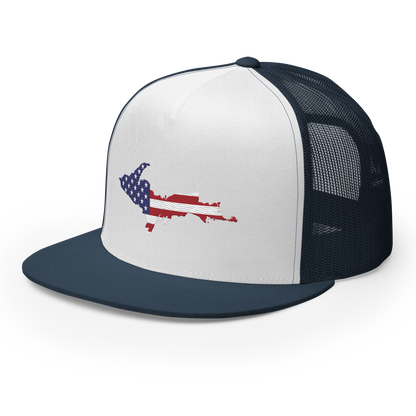 Michigan Upper Peninsula Trucker Hat (w/ Patriot Edition) | 5-Panel