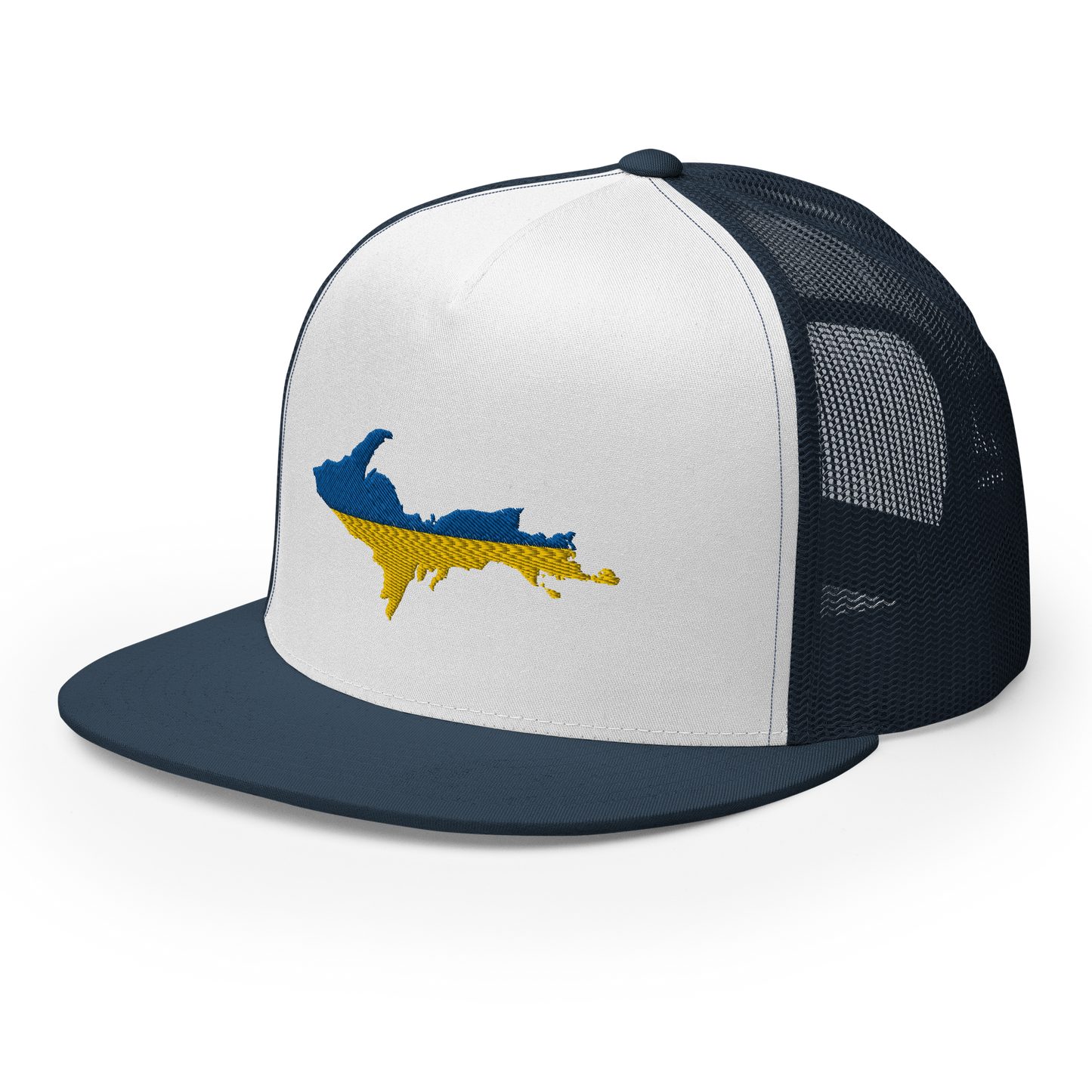 Michigan Upper Peninsula Trucker (w/ UP Ukraine Flag Outline) | 5-Panel