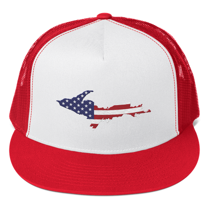 Michigan Upper Peninsula Trucker Hat (w/ Patriot Edition) | 5-Panel