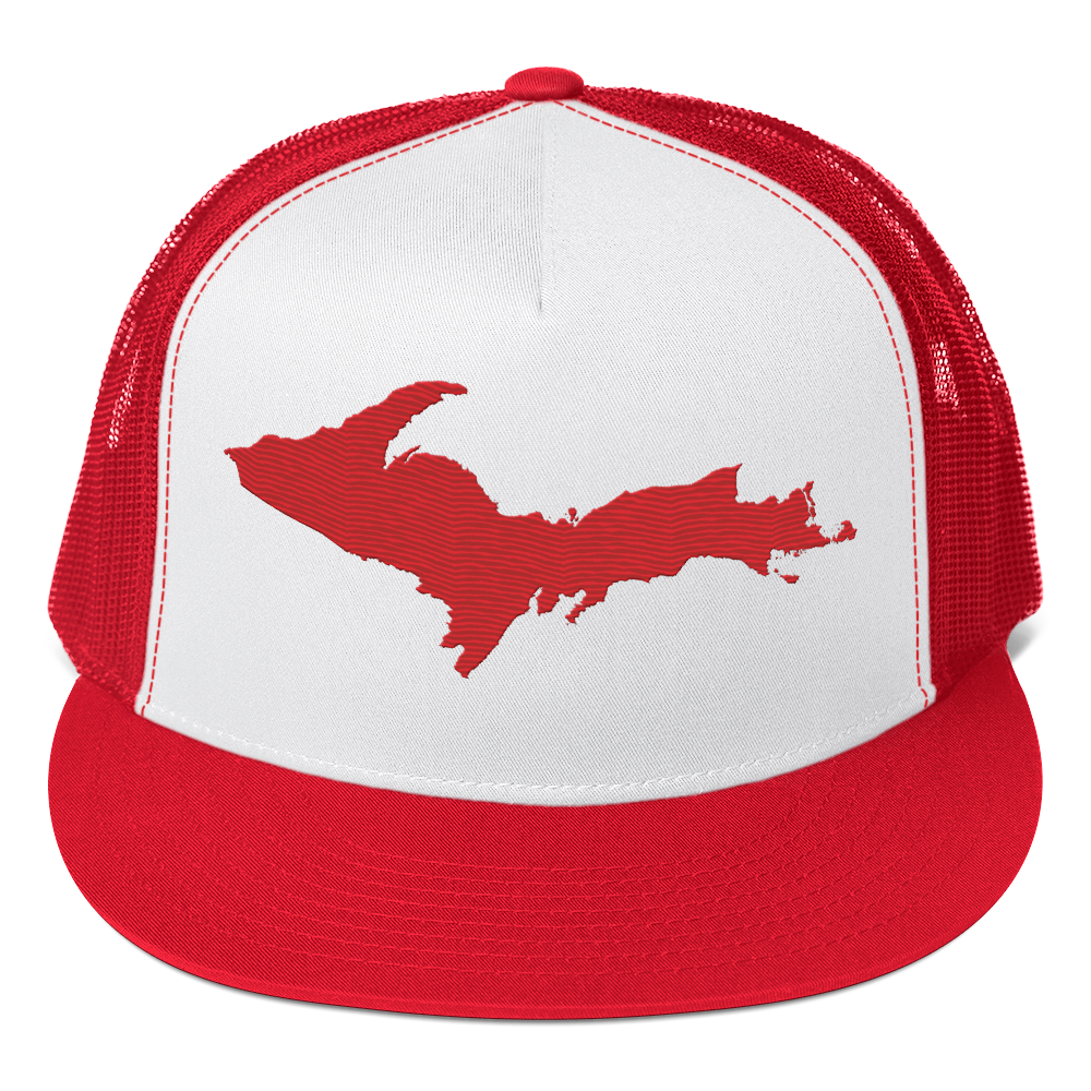 Upper Peninsula Trucker Hat | 5-Panel - Red