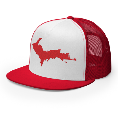 Upper Peninsula Trucker Hat | 5-Panel - Red