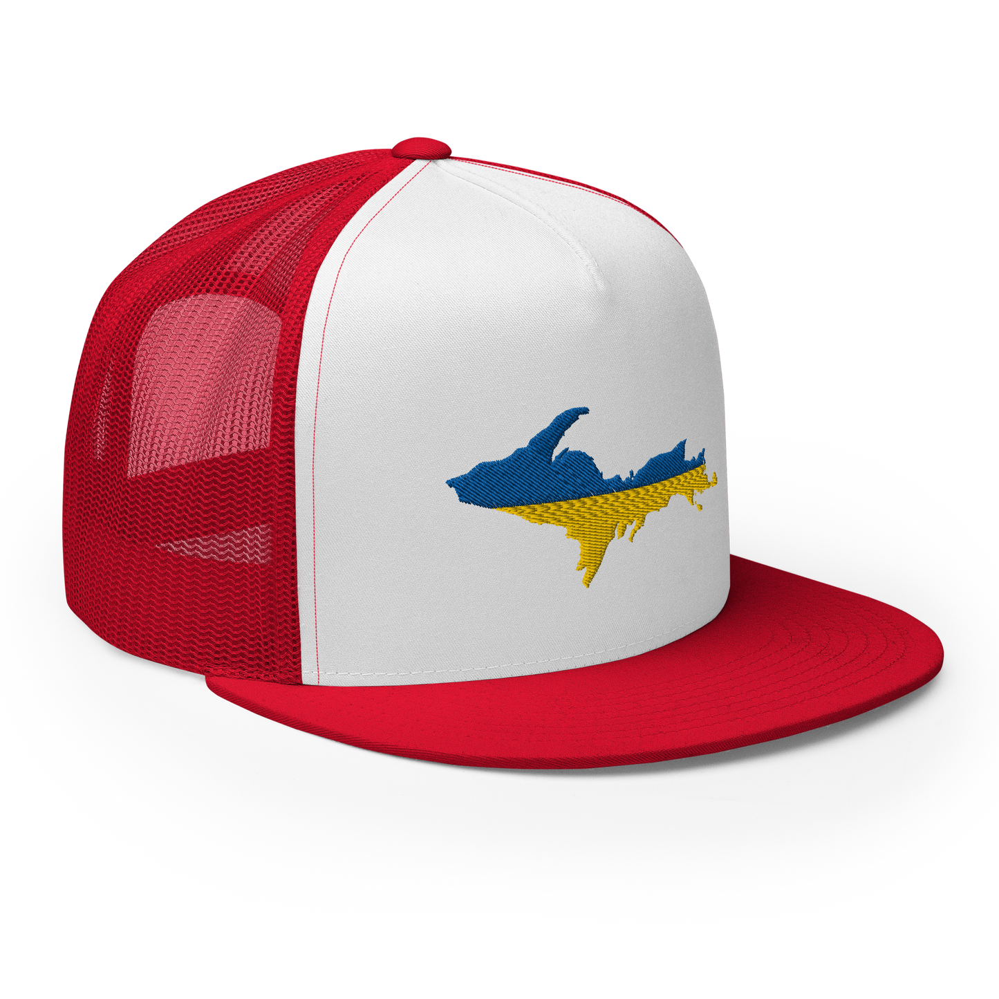 Michigan Upper Peninsula Trucker (w/ UP Ukraine Flag Outline) | 5-Panel