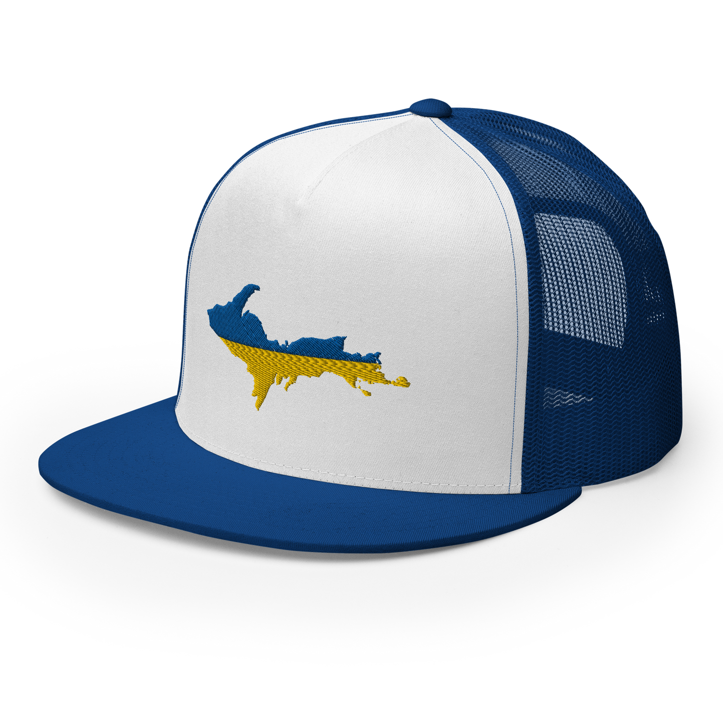 Michigan Upper Peninsula Trucker (w/ UP Ukraine Flag Outline) | 5-Panel