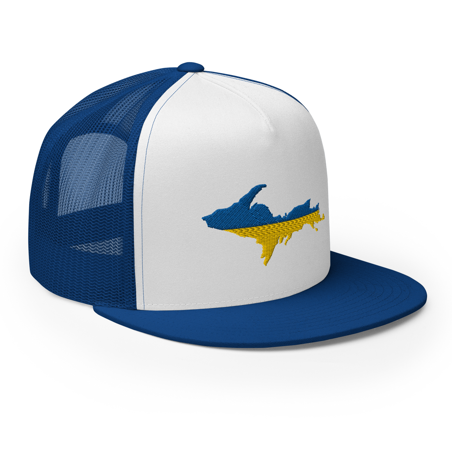 Michigan Upper Peninsula Trucker (w/ UP Ukraine Flag Outline) | 5-Panel