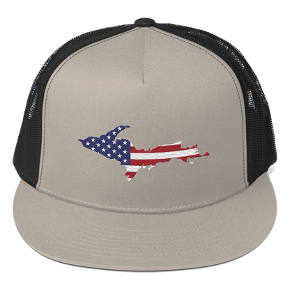 Michigan Upper Peninsula Trucker Hat (w/ Patriot Edition) | 5-Panel