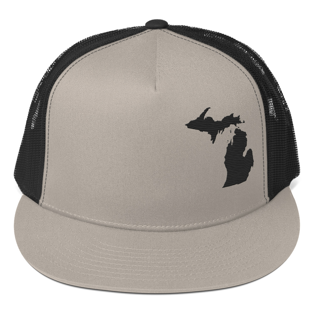 Michigan Trucker Hat | 5-Panel - Black Outline