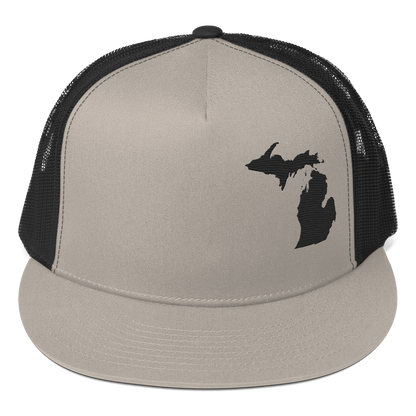 Michigan Trucker Hat | 5-Panel - Black Outline