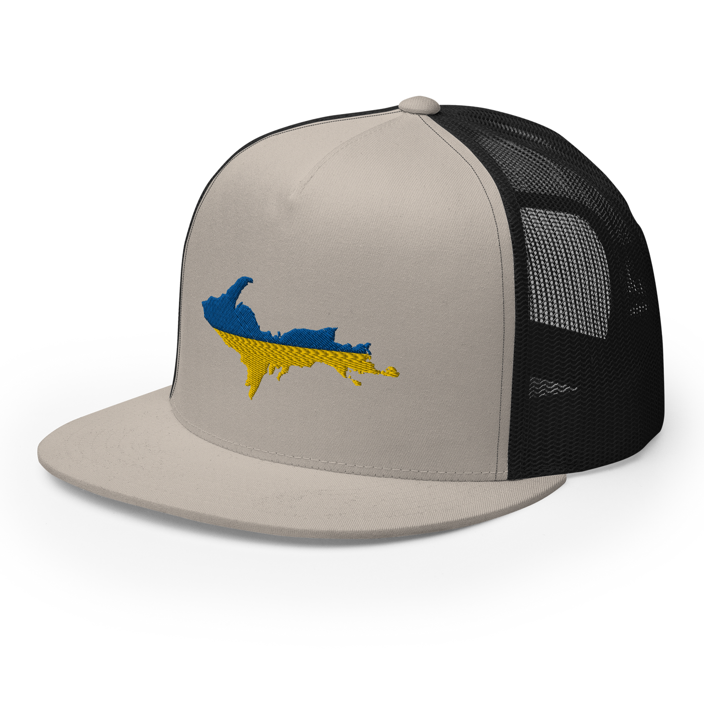 Michigan Upper Peninsula Trucker (w/ UP Ukraine Flag Outline) | 5-Panel