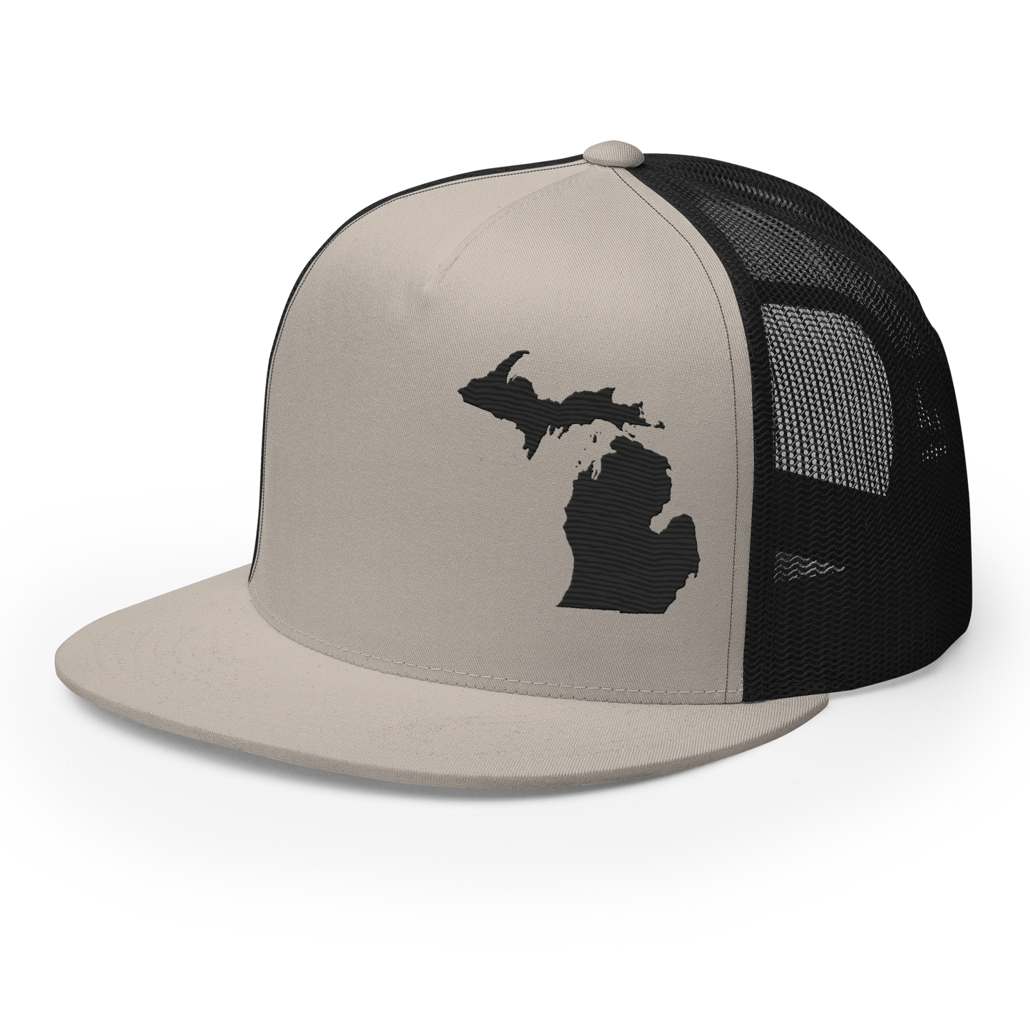 Michigan Trucker Hat | 5-Panel - Black Outline