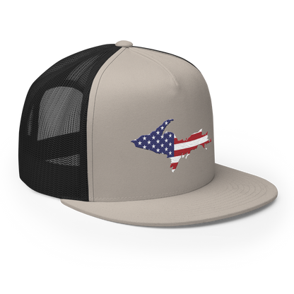 Michigan Upper Peninsula Trucker Hat (w/ Patriot Edition) | 5-Panel