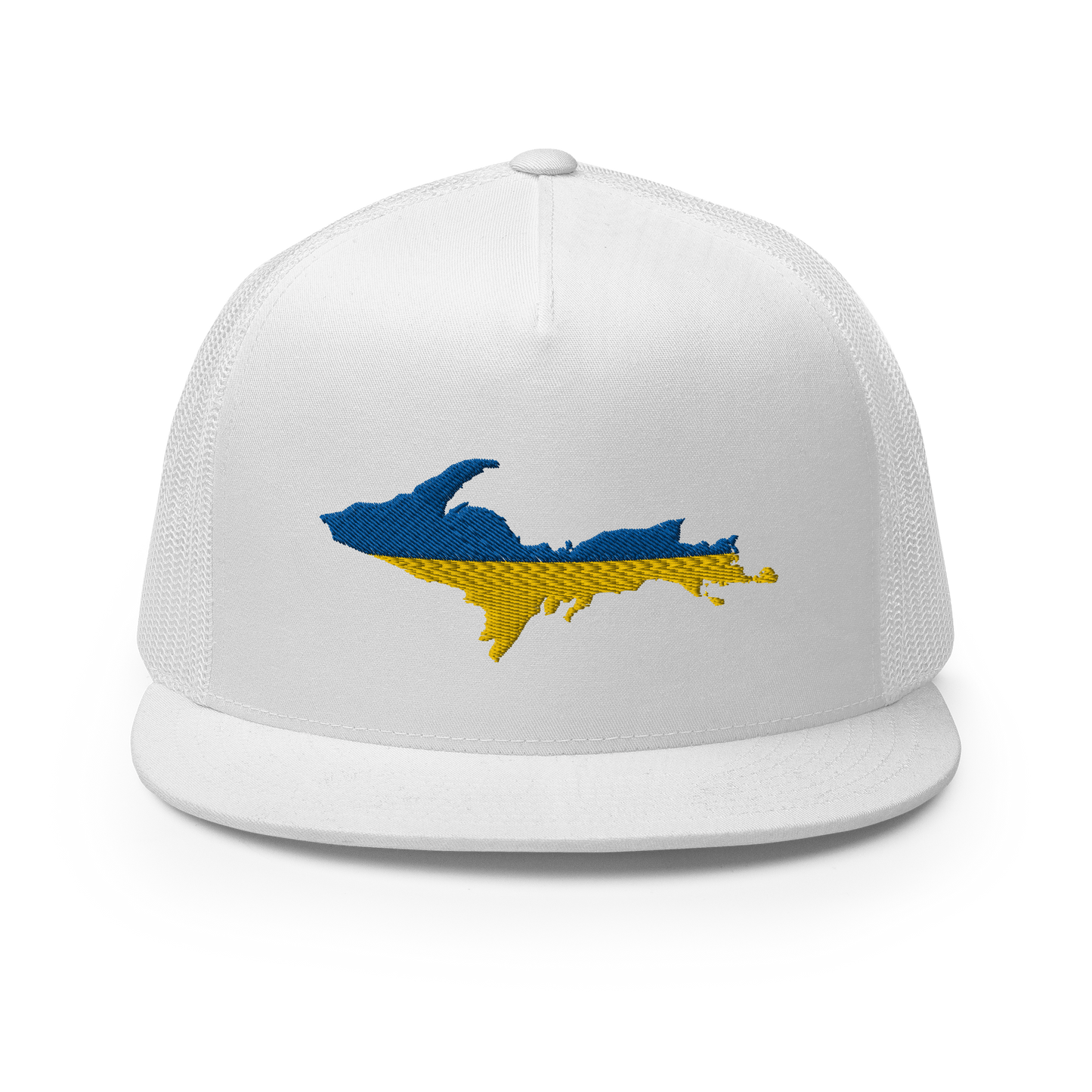 Michigan Upper Peninsula Trucker (w/ UP Ukraine Flag Outline) | 5-Panel