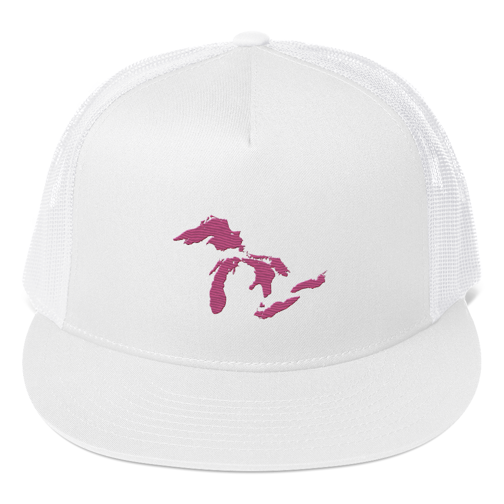 Great Lakes Trucker Hat (Apple Blossom Pink) | 5-Panel