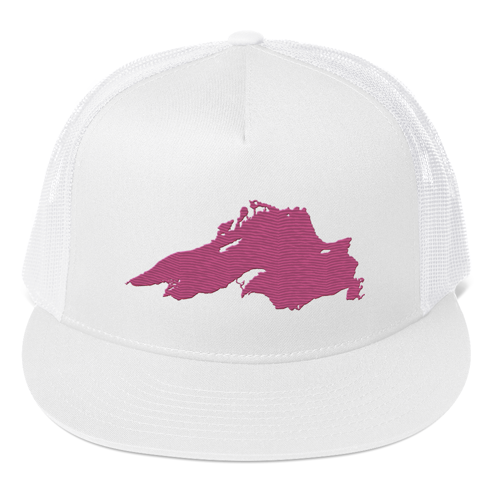 Lake Superior Trucker Hat | 5-Panel - Apple Blossom Pink