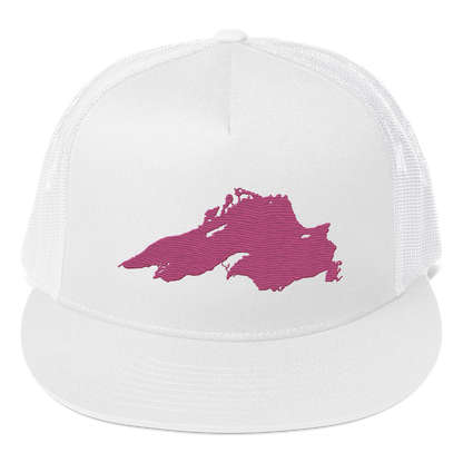 Lake Superior Trucker Hat | 5-Panel - Apple Blossom Pink