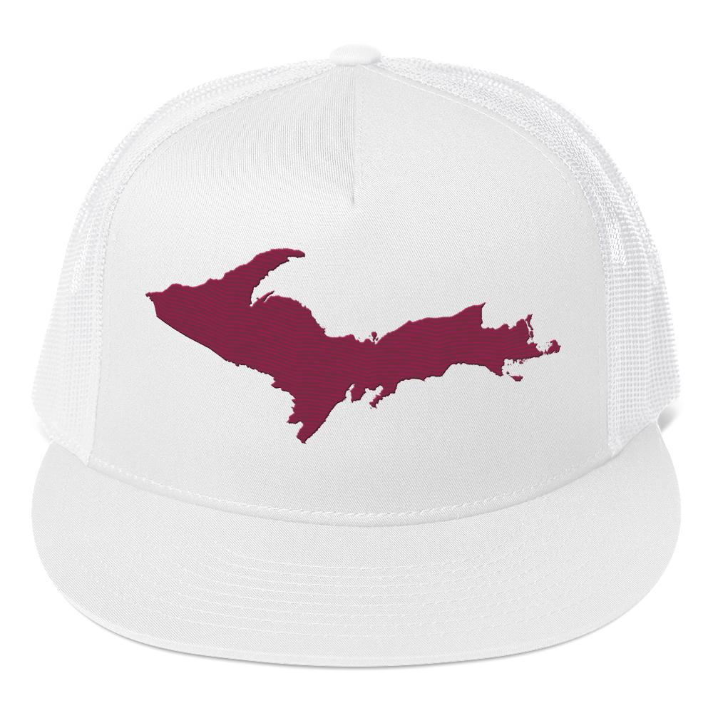 Upper Peninsula Trucker Hat | 5-Panel - Ruby Red