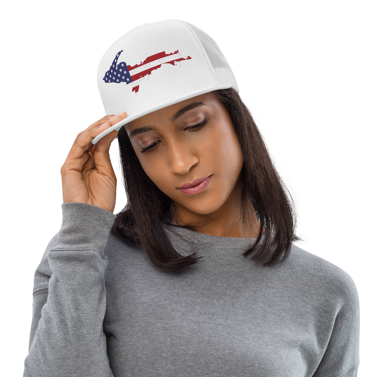 Upper Peninsula Trucker Hat | 5-Panel - Patriotic Edition