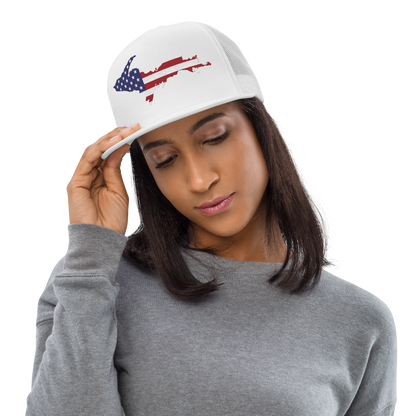 Upper Peninsula Trucker Hat | 5-Panel - Patriotic Edition