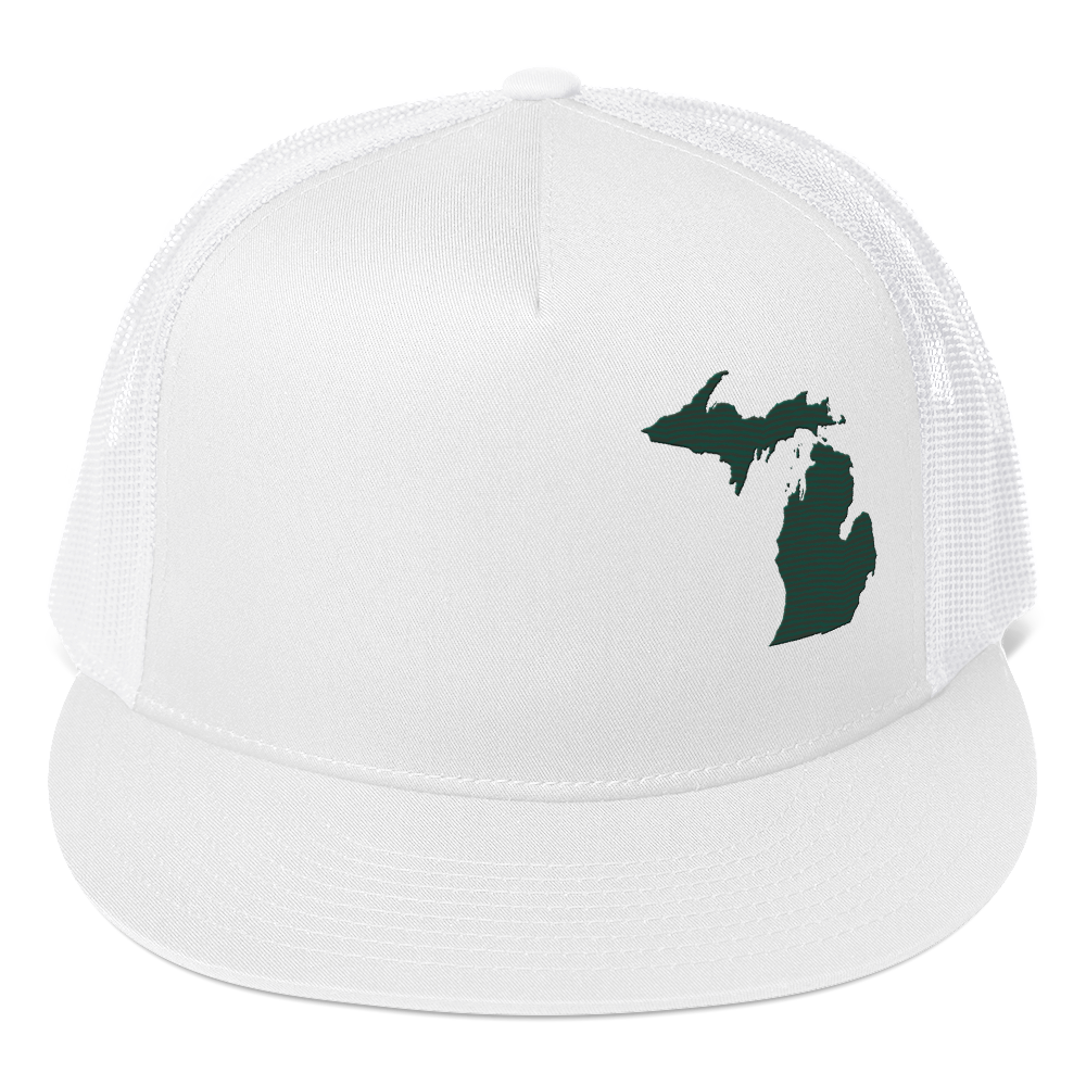 Michigan Trucker Hat | 5-Panel - Laconic Green Outline