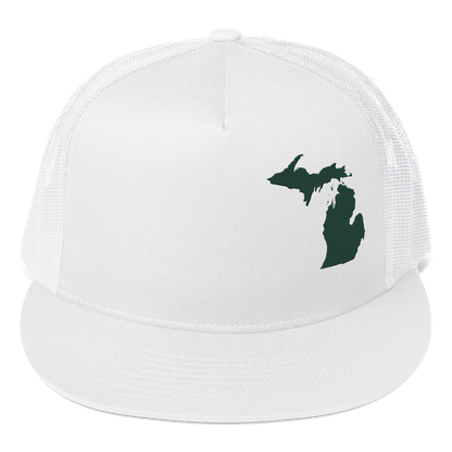 Michigan Trucker Hat | 5-Panel - Laconic Green Outline