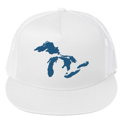 Great Lakes Trucker Hat | 5-Panel - Traverse Blue