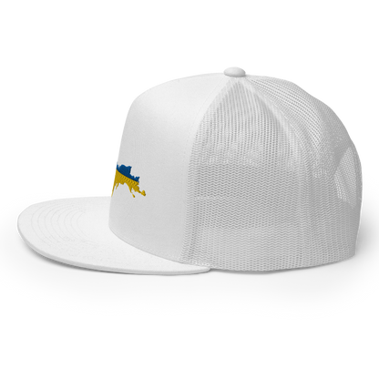 Michigan Upper Peninsula Trucker (w/ UP Ukraine Flag Outline) | 5-Panel