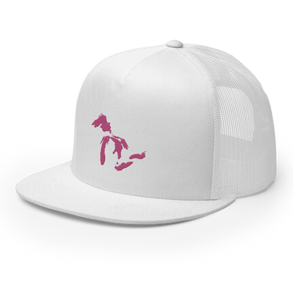 Great Lakes Trucker Hat (Apple Blossom Pink) | 5-Panel