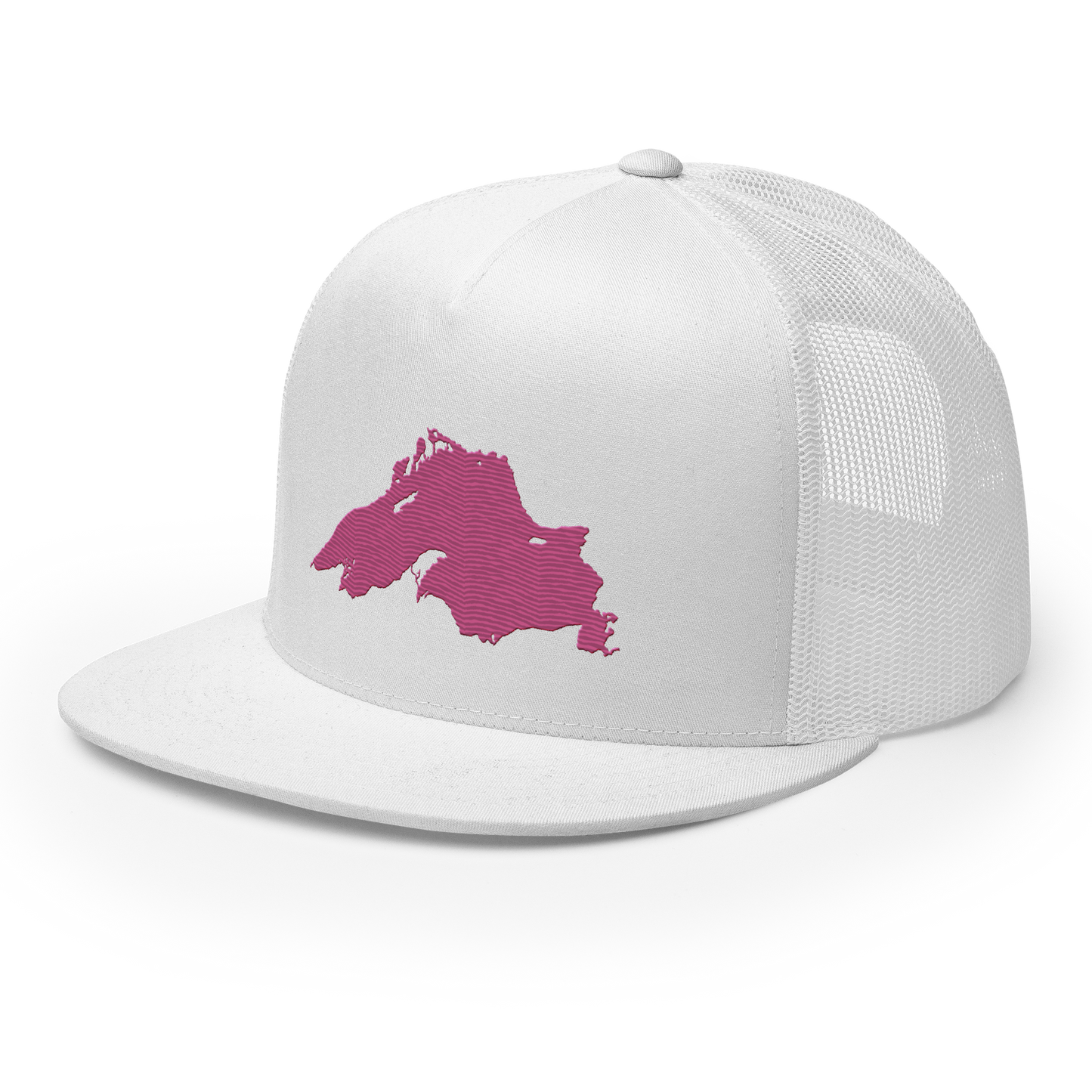 Lake Superior Trucker Hat | 5-Panel - Apple Blossom Pink