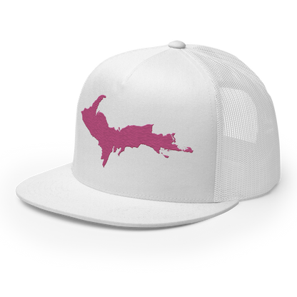 Upper Peninsula Trucker Hat | 5-Panel - Apple Blossom Pink