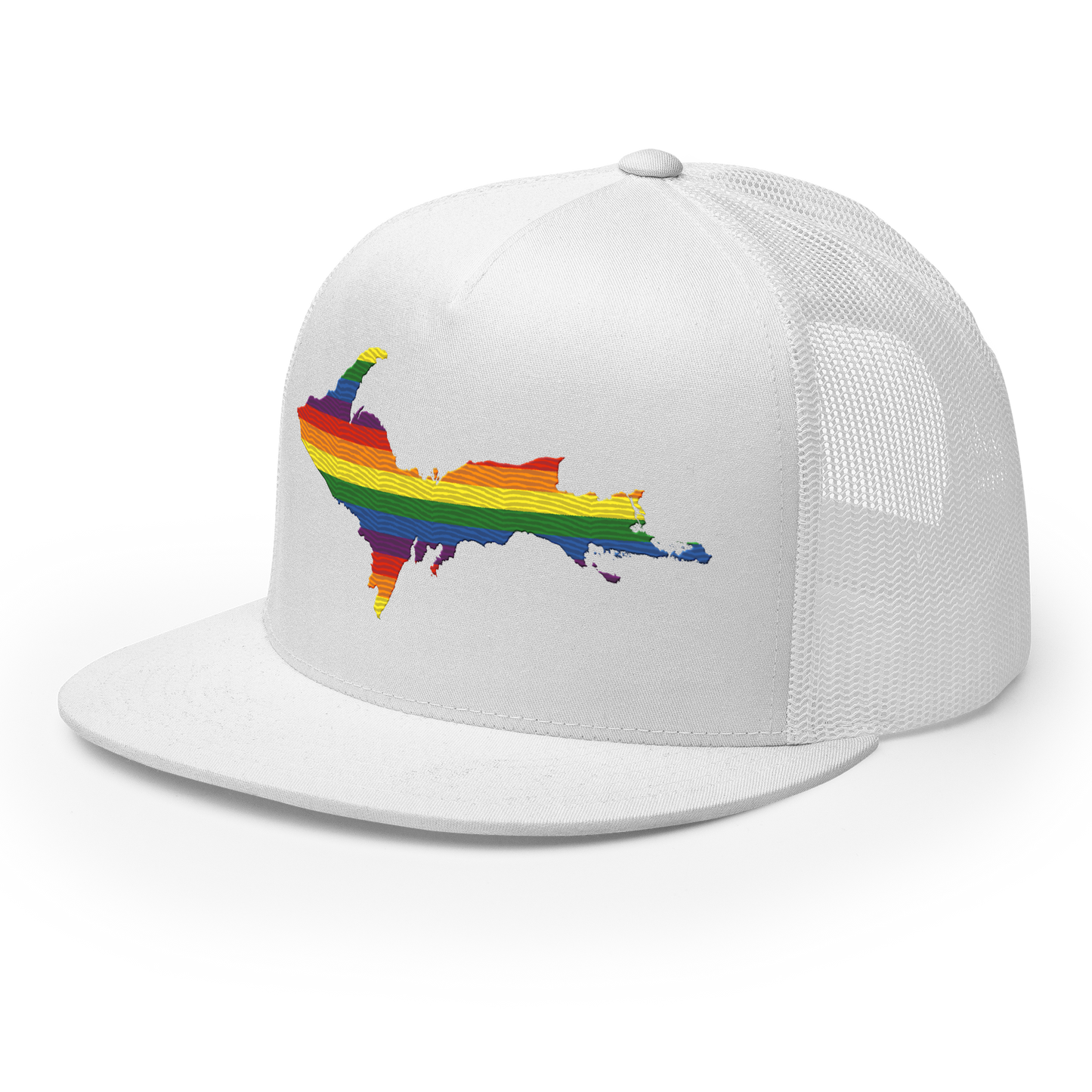 Upper Peninsula Trucker Hat | 5-Panel - Rainbow Pride Edition