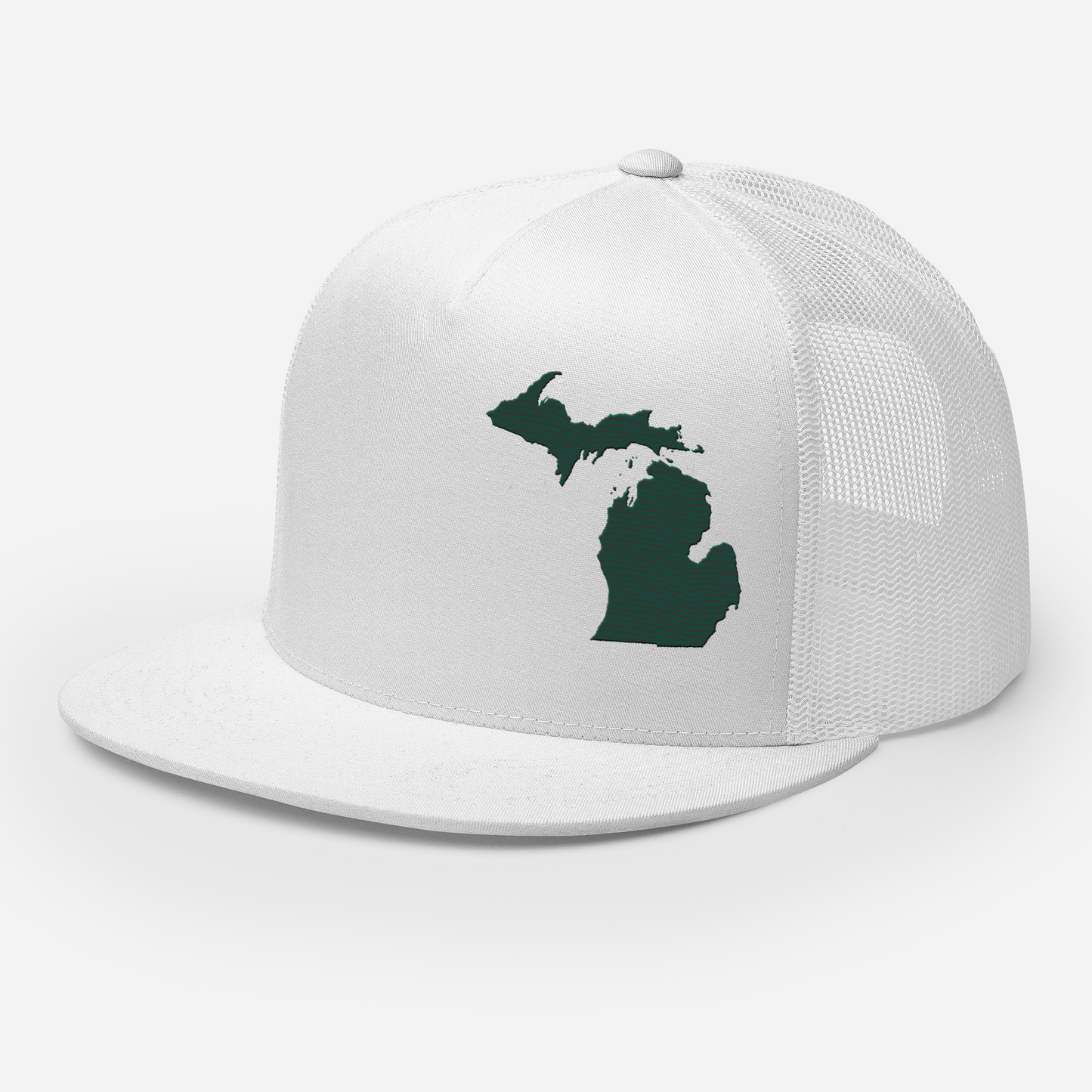 Michigan Trucker Hat | 5-Panel - Laconic Green Outline