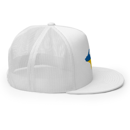 Michigan Upper Peninsula Trucker (w/ UP Ukraine Flag Outline) | 5-Panel