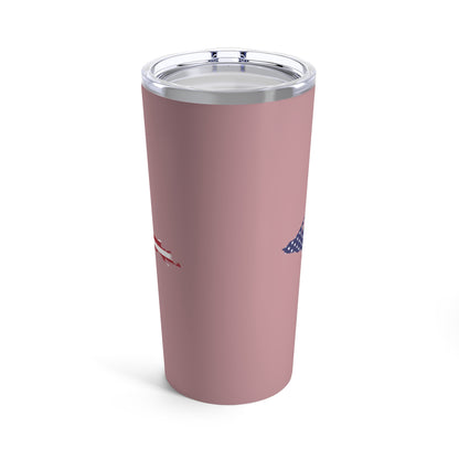 Michigan Upper Peninsula Tumbler (w/ UP USA Flag) | Cherry Blossom Pink - 20oz