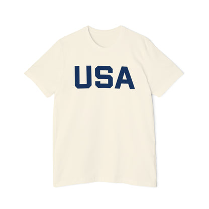 'USA' T-Shirt (Athletic Sans Font) | Made in USA