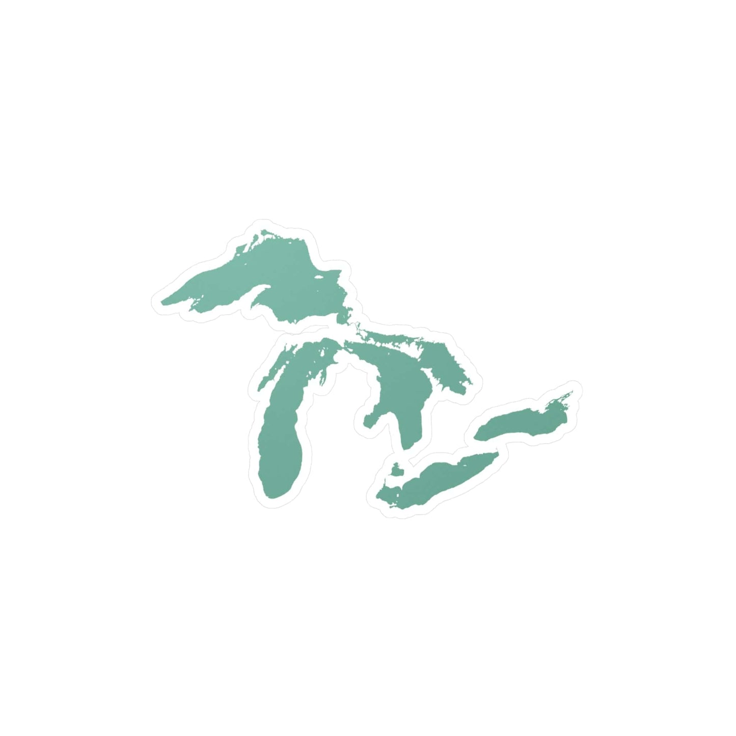 Great Lakes Kiss-Cut Windshield Decal | Mint Green