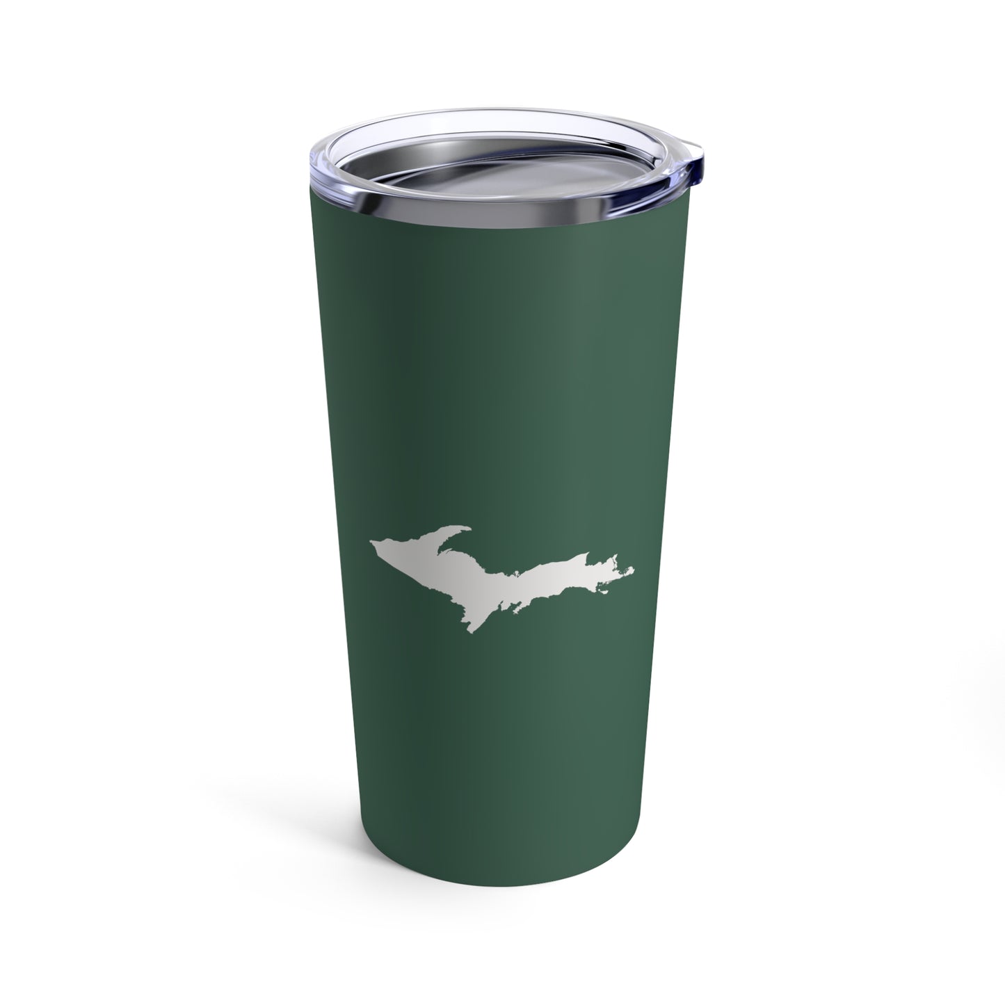 Michigan Upper Peninsula Tumbler (w/ UP Outline) | Ginger Ale Green - 20oz