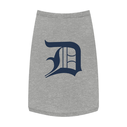 Detroit 'Old English D' Pet Tank Top | Navy