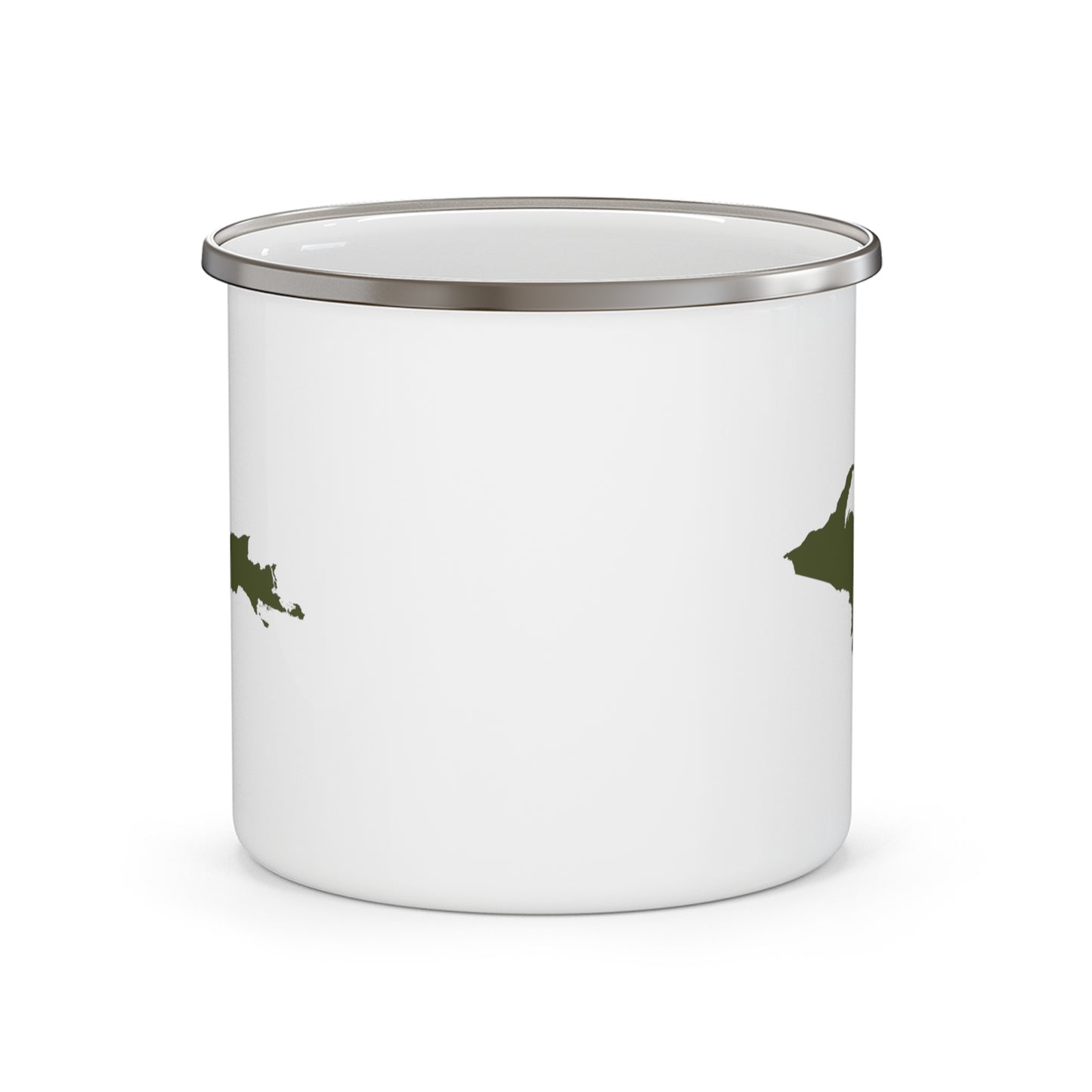 Michigan Upper Peninsula Camping Mug (Army Green Outline) | 12oz