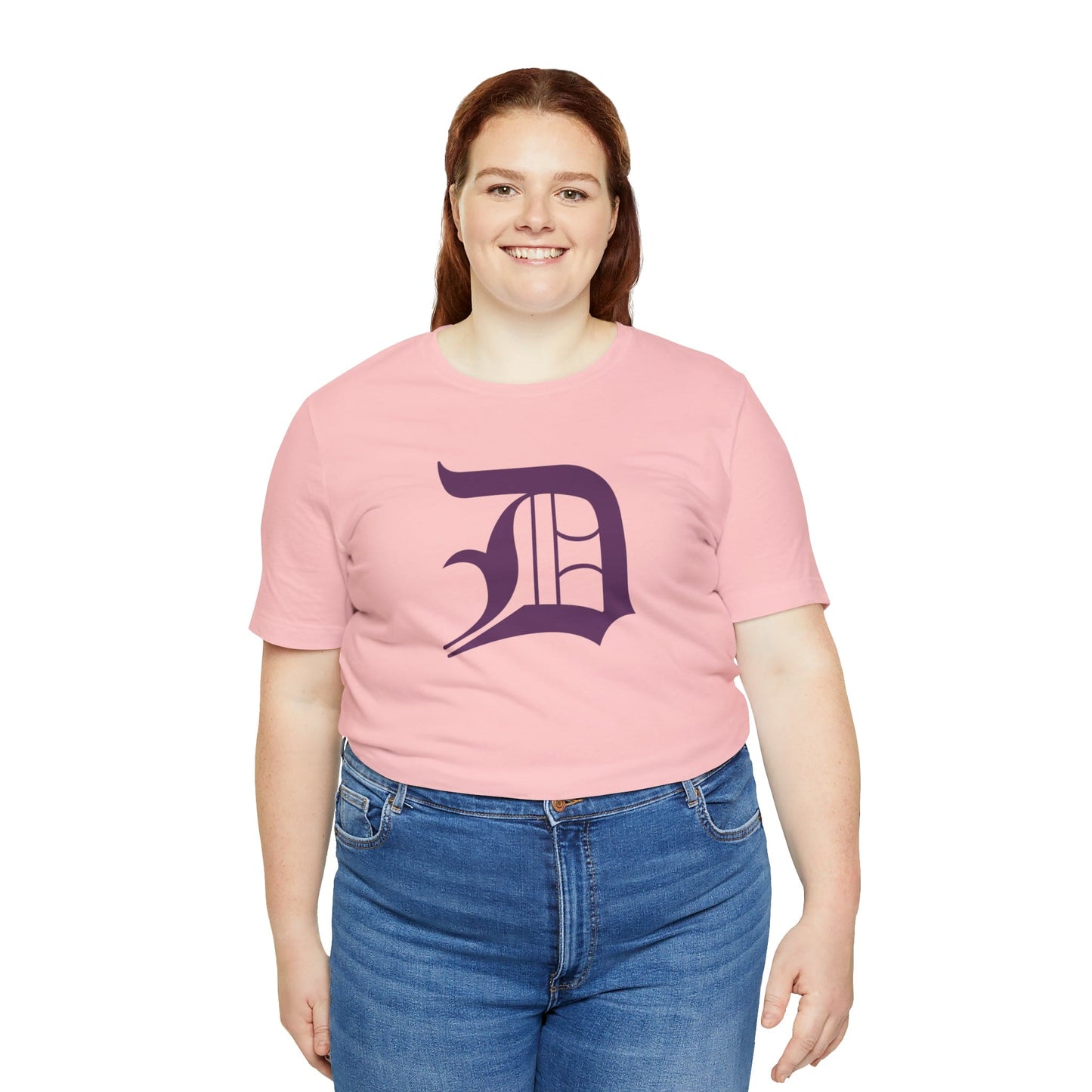 Detroit 'Old English D' T-Shirt (Plum) | Unisex Standard