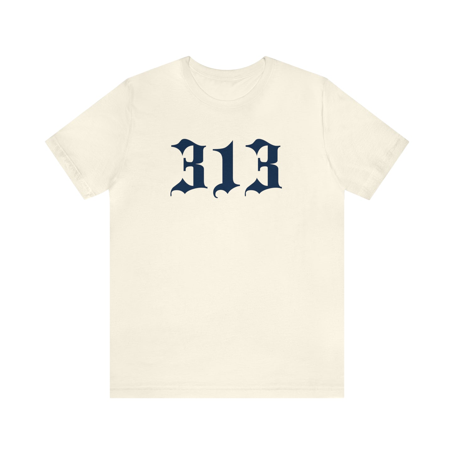 Detroit '313' T-Shirt (Old English Font) | Unisex Standard Fit