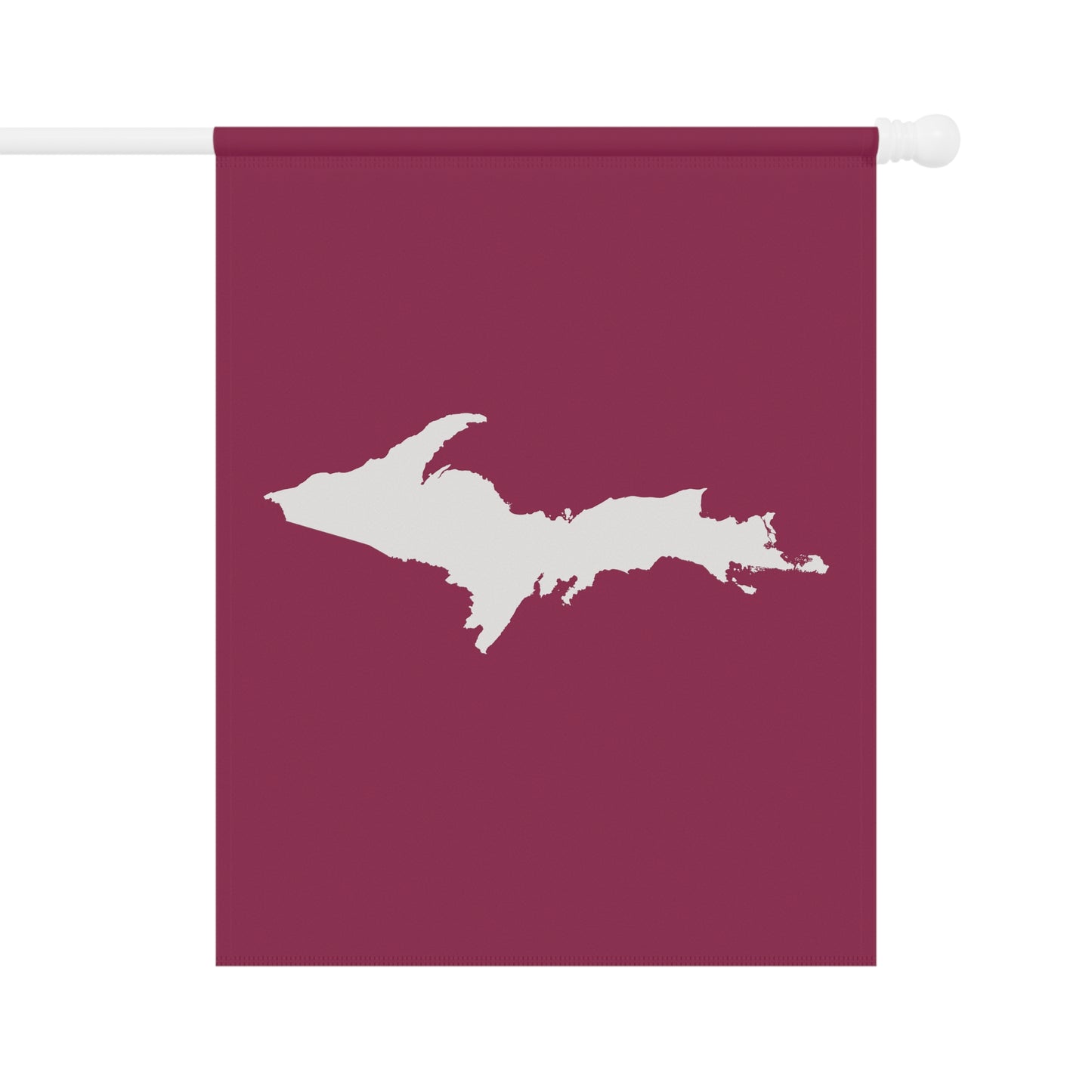 Michigan Upper Peninsula Home & Garden Flag (w/ UP Outline) | Ruby Red